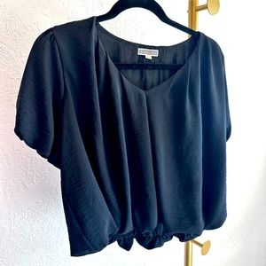 Anthropologie black blouse